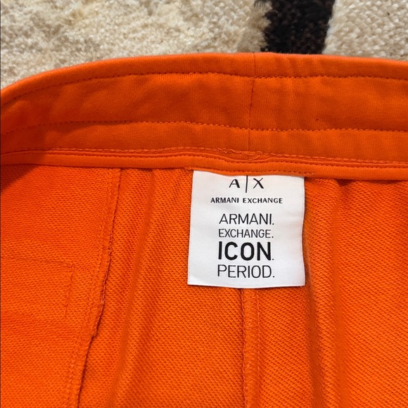 Armani Exchange Vibrant Orange Joggers - Picture 5 of 5